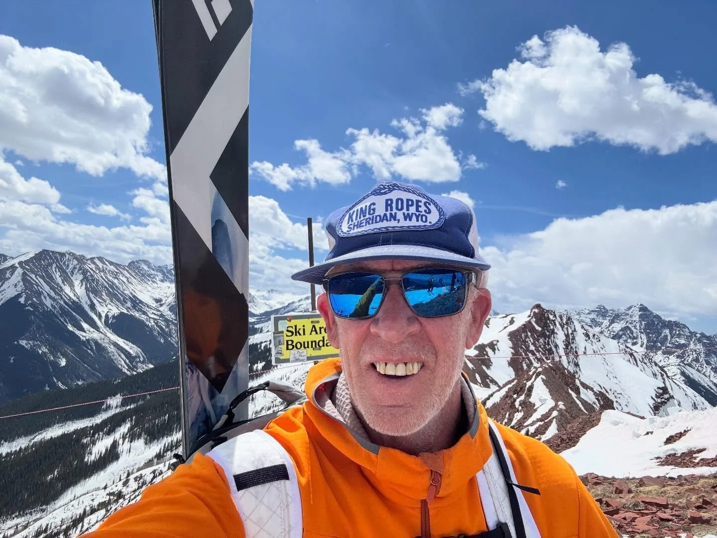 Dry as a bone on Top of Highlands Bowl for the last run of the season Sunday.