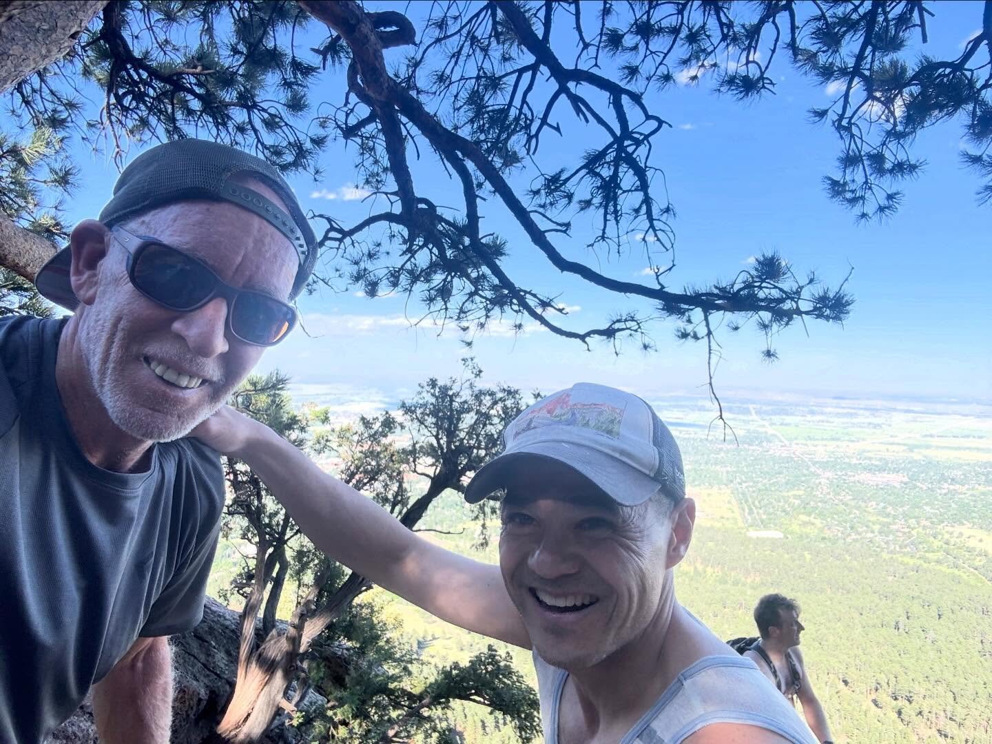 What a great evening ramble up the second flatiron last night with @chris_winter_outside. What a glorious evening and wonderful conversation. Thanks, Chris!