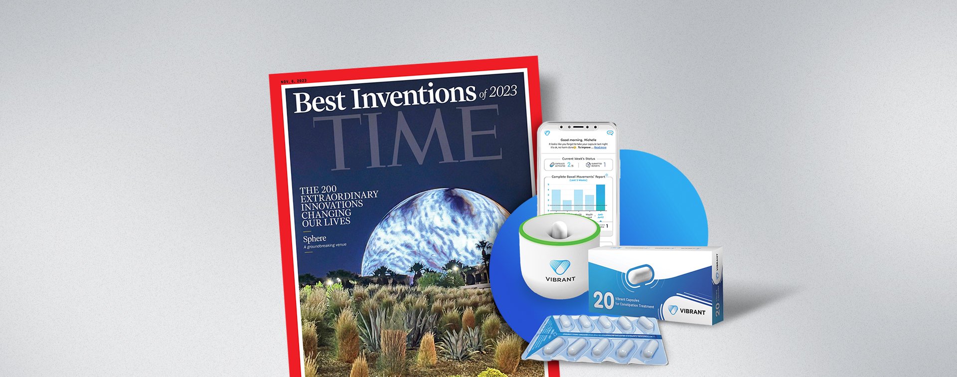 TIME Honors Vibrant’s Chronic Constipation Treatment Among 2023’s Best Inventions