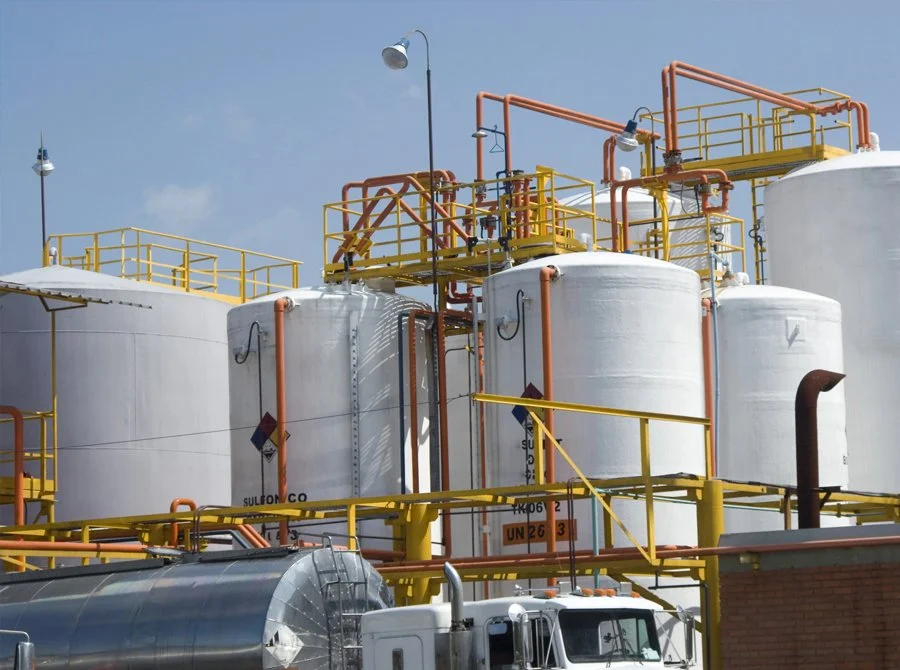 Protective coatings for chemical storage tanks — Allied Industrial Services, Houston and Porter, Texas