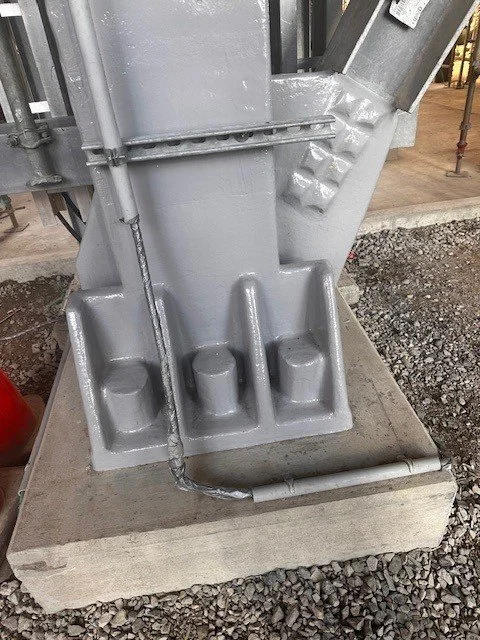 Intumescent fireproofing applied to structural steel by Allied Industrial Services