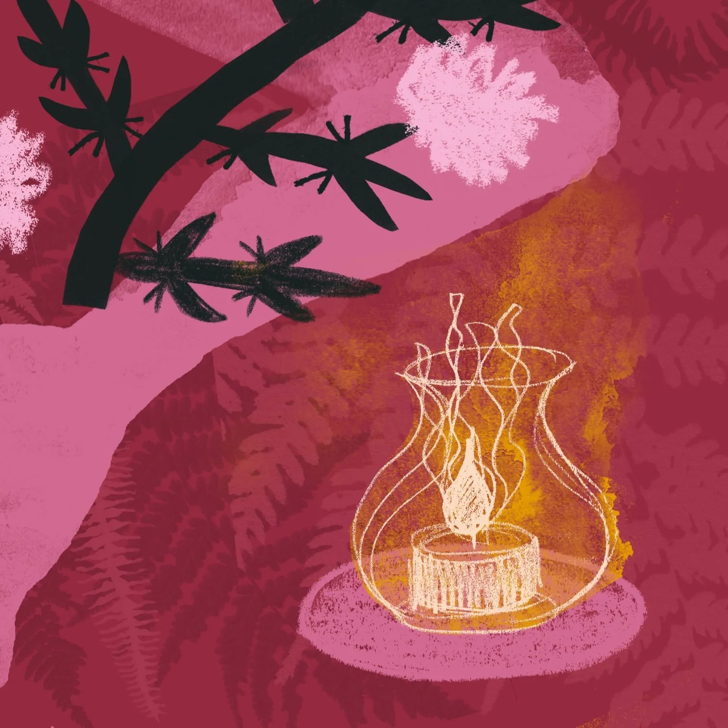 Endometriosis — an illustration about self-care, boundaries and strength.