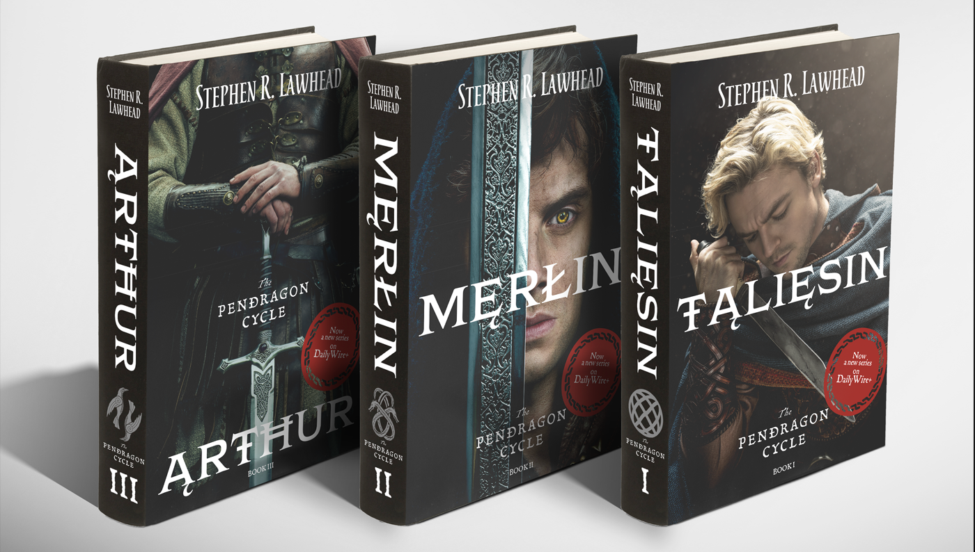 Final Redesign book covers of Stephen R. Lawhead’s “The Pendragon Cycle”