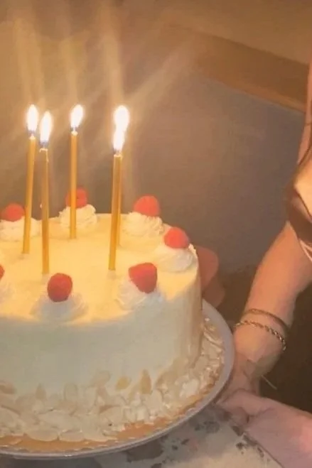 Raspberry Almond Cream Cake