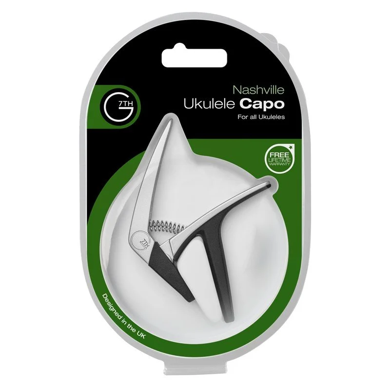 G7th Nashville Ukulele Capo Silver
