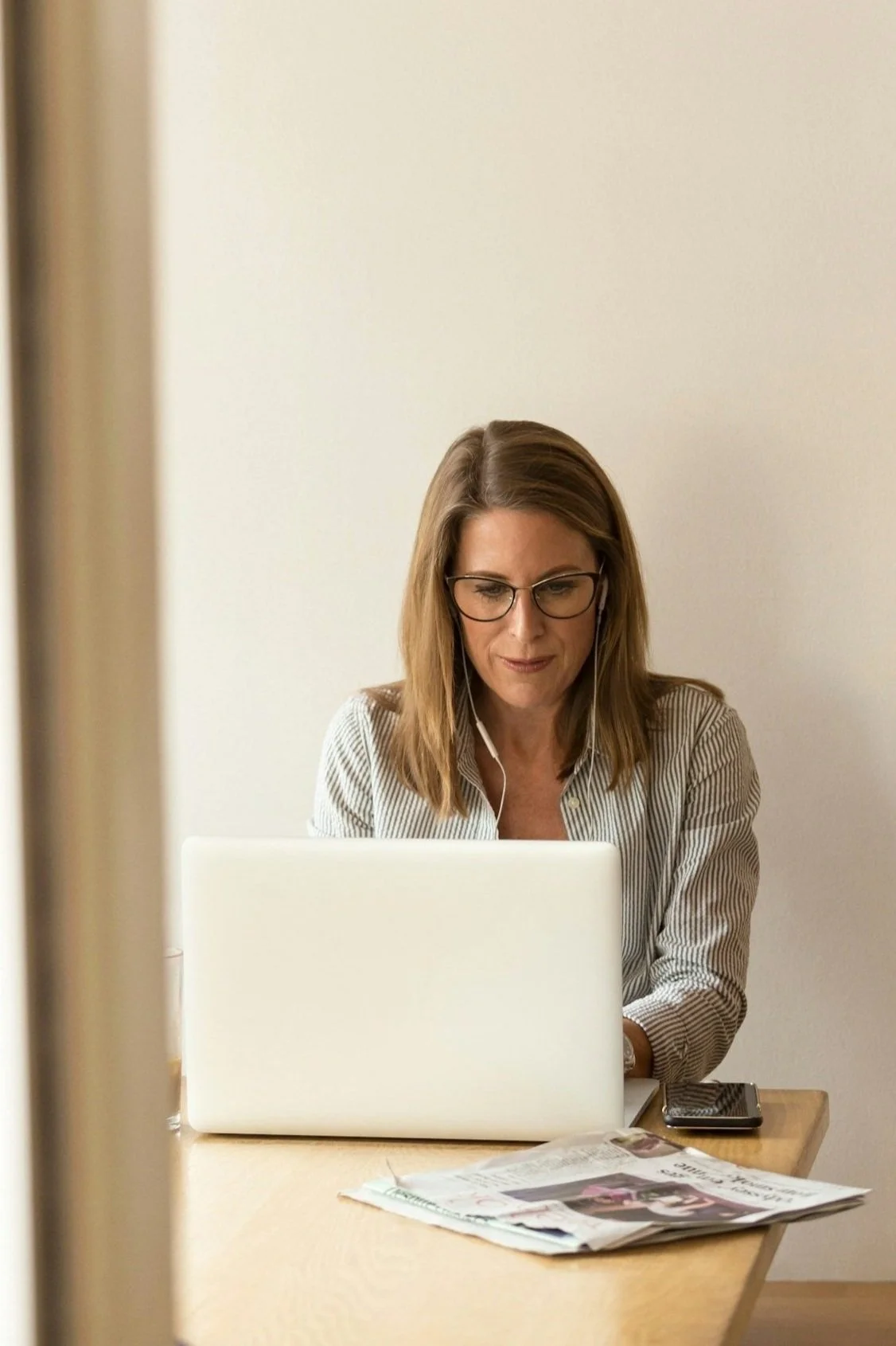 Person typing on laptop close up hands