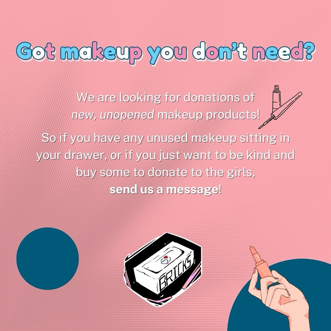 Do you have new, unused makeup products that you would like to donate?
Send us a DM!