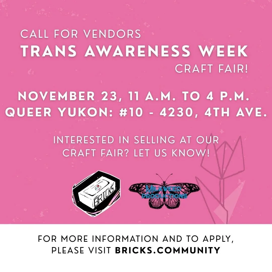 Apply to vend at our Trans Awareness Week craft fair happening on Sunday, November 23 from 11 a.m. to 4 p.m.

For more info, please visit our website at BRICKS.COMMUNITY

We&rsquo;re excited to see what talents you all have hidden up your sleeves. No
