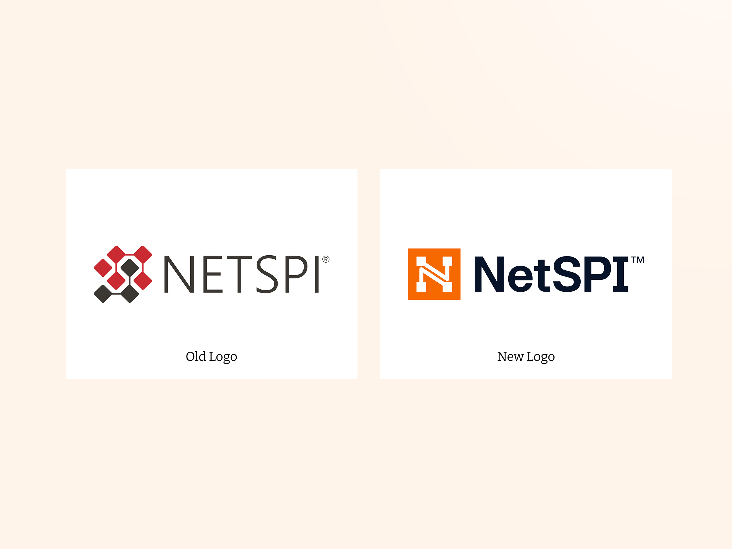 Evolution of the NetSPI logo.