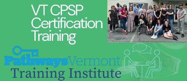 VT Certified Peer Support Provider Training