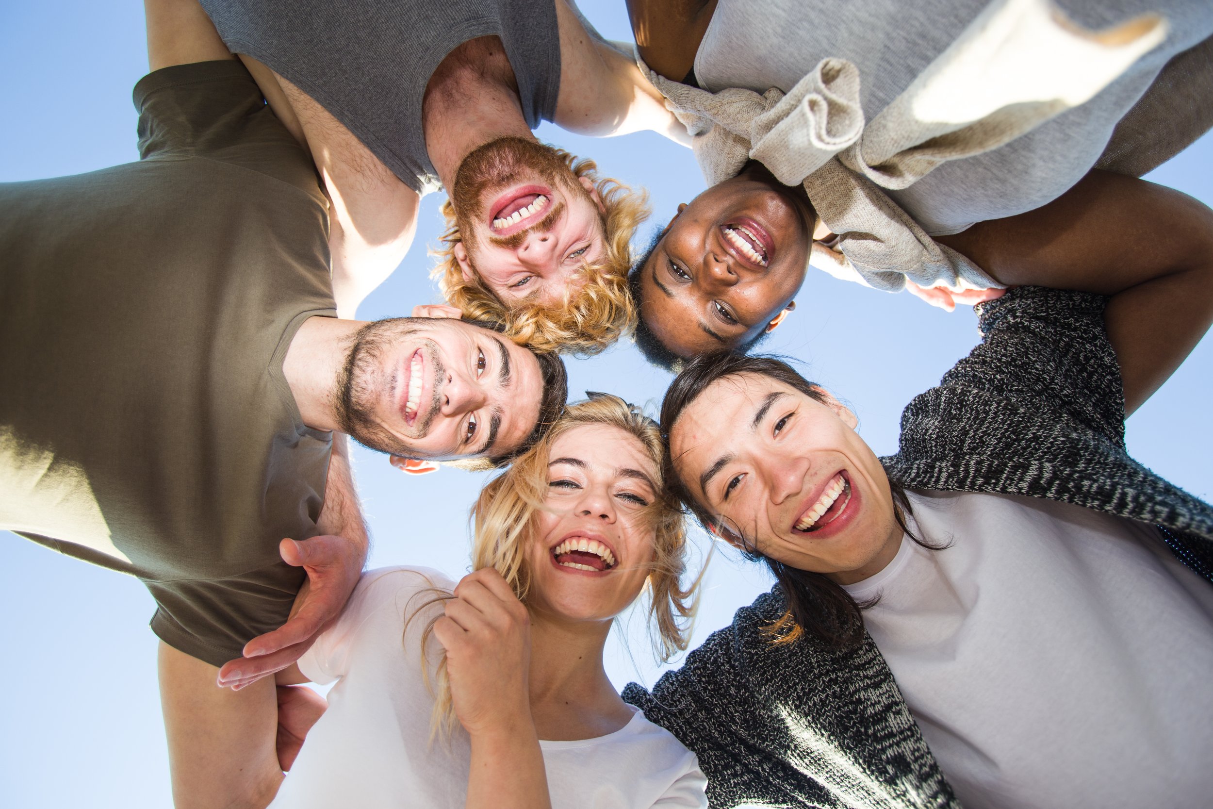 A group of people enjoying life together