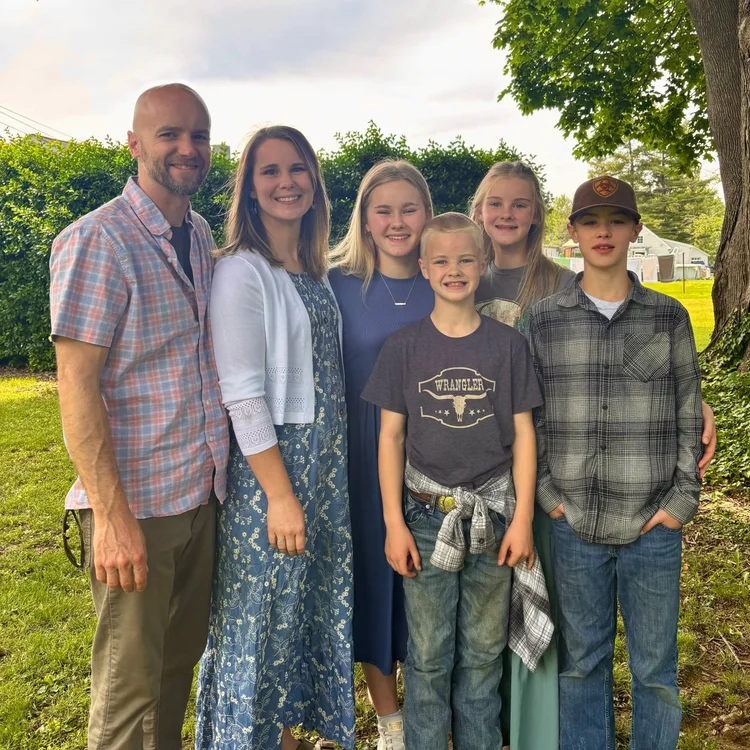 The Hair family - owners of Sycamore Spring, shown posing for a photo together.
