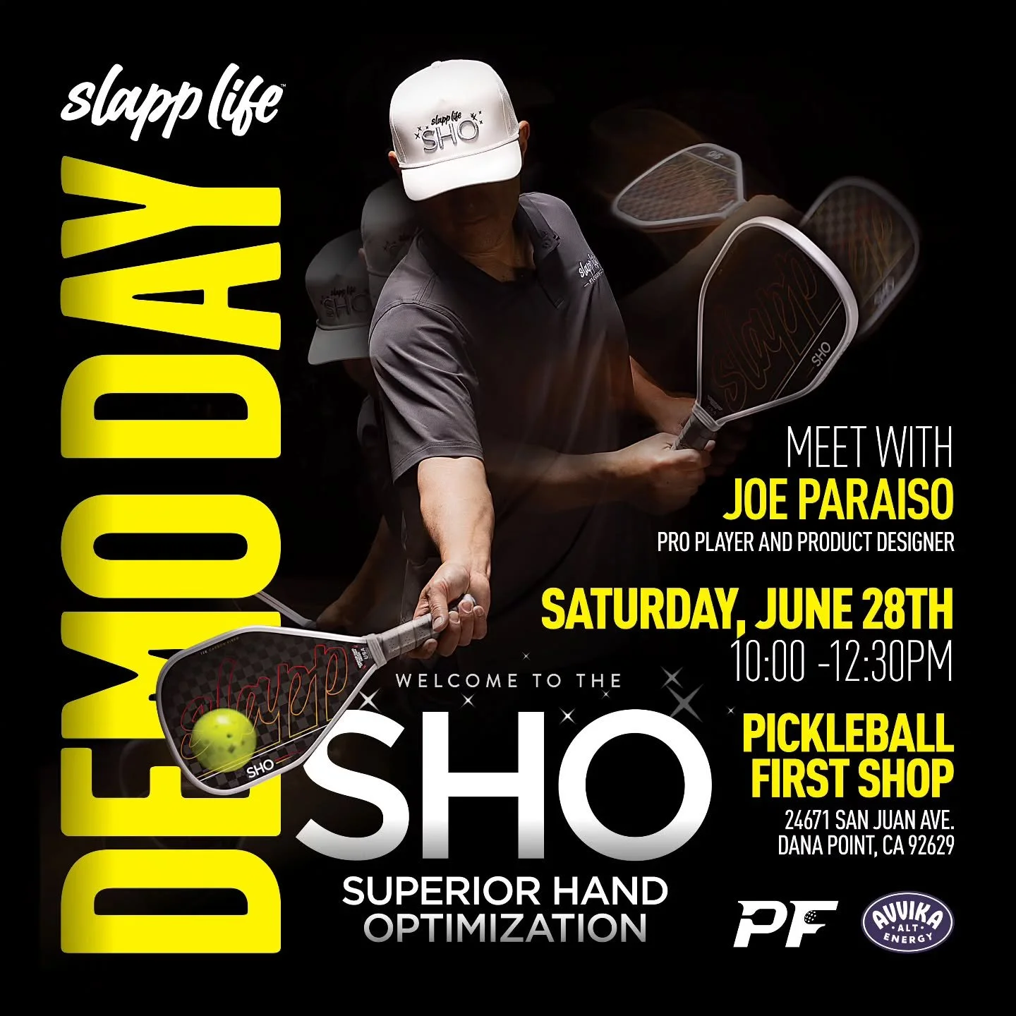 Great event coming Saturday June 28th at Pickleball First Shop Dana Point, CA check it out! @slapp.life @pickleball_firstshop