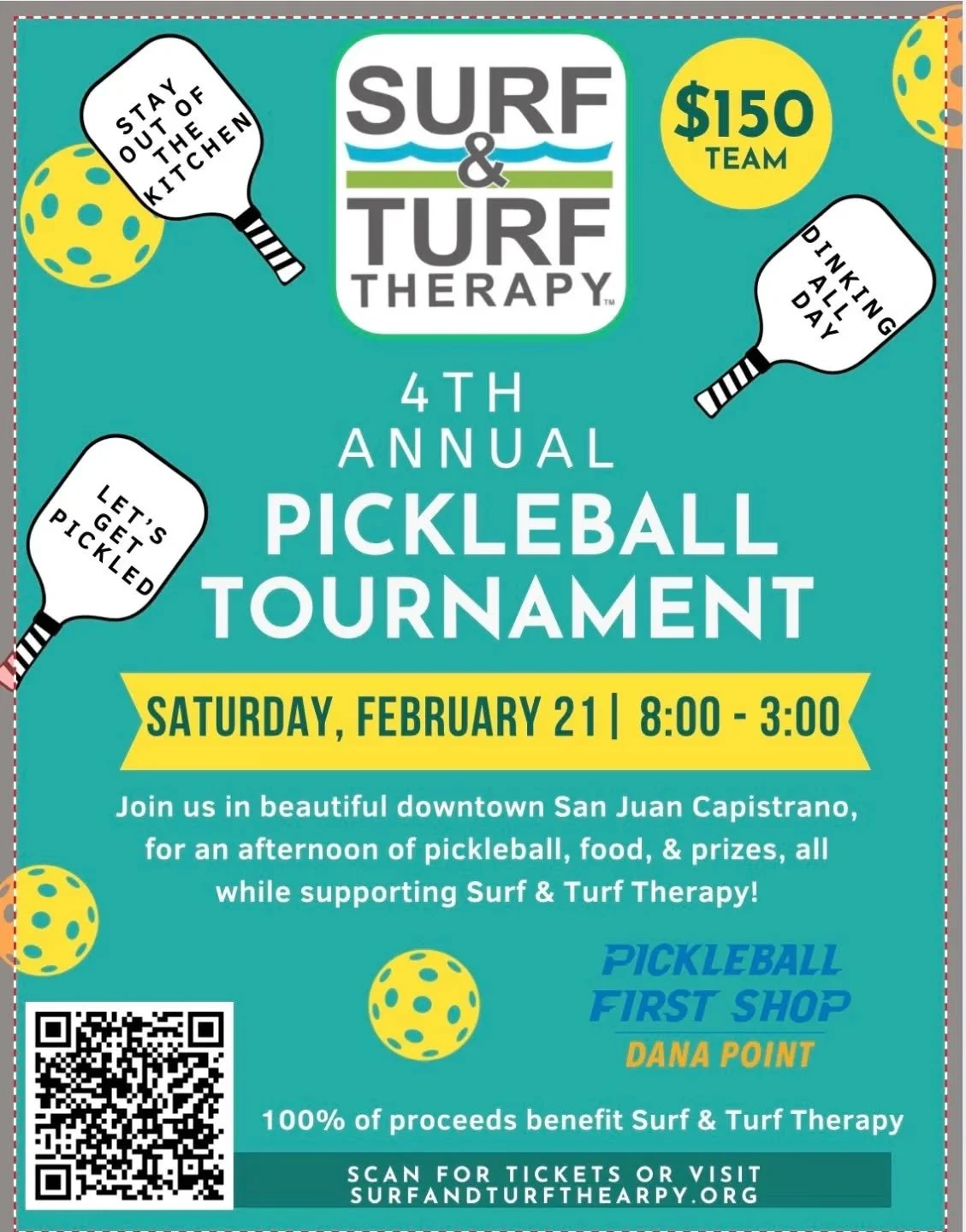 Fun tournament coming up in next few weeks and there is an early bird registration! @pickleball_firstshop is involved! Going to be lot of fun! See you there! @surfandturftherapy !
