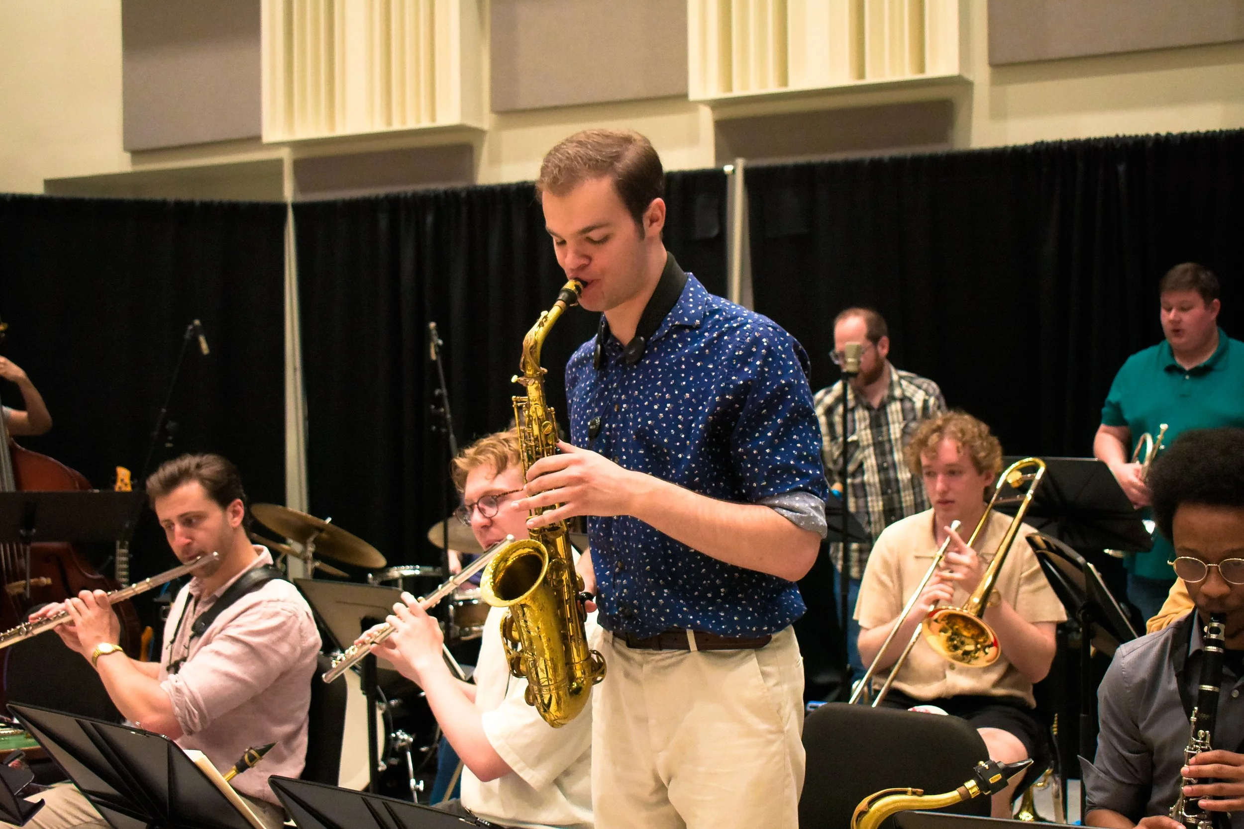 Jeremy playing with his big band, the Jeremy Fagen Jazz Ensemble