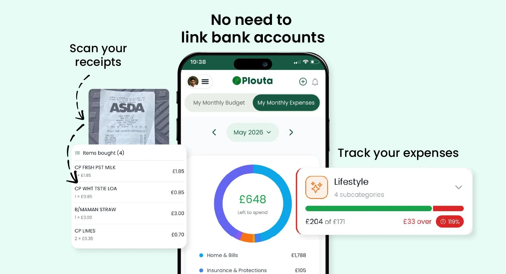 Plouta Expense Tracker App - How to Track Monthly Expenses Without Excel