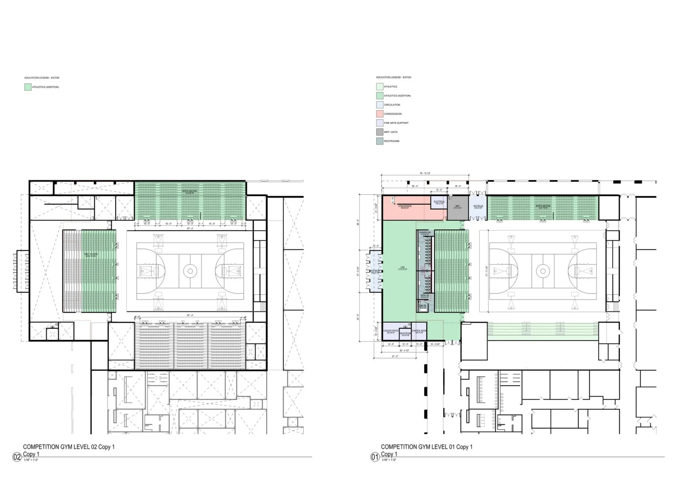 Perkins&Will | School Gym Plans
