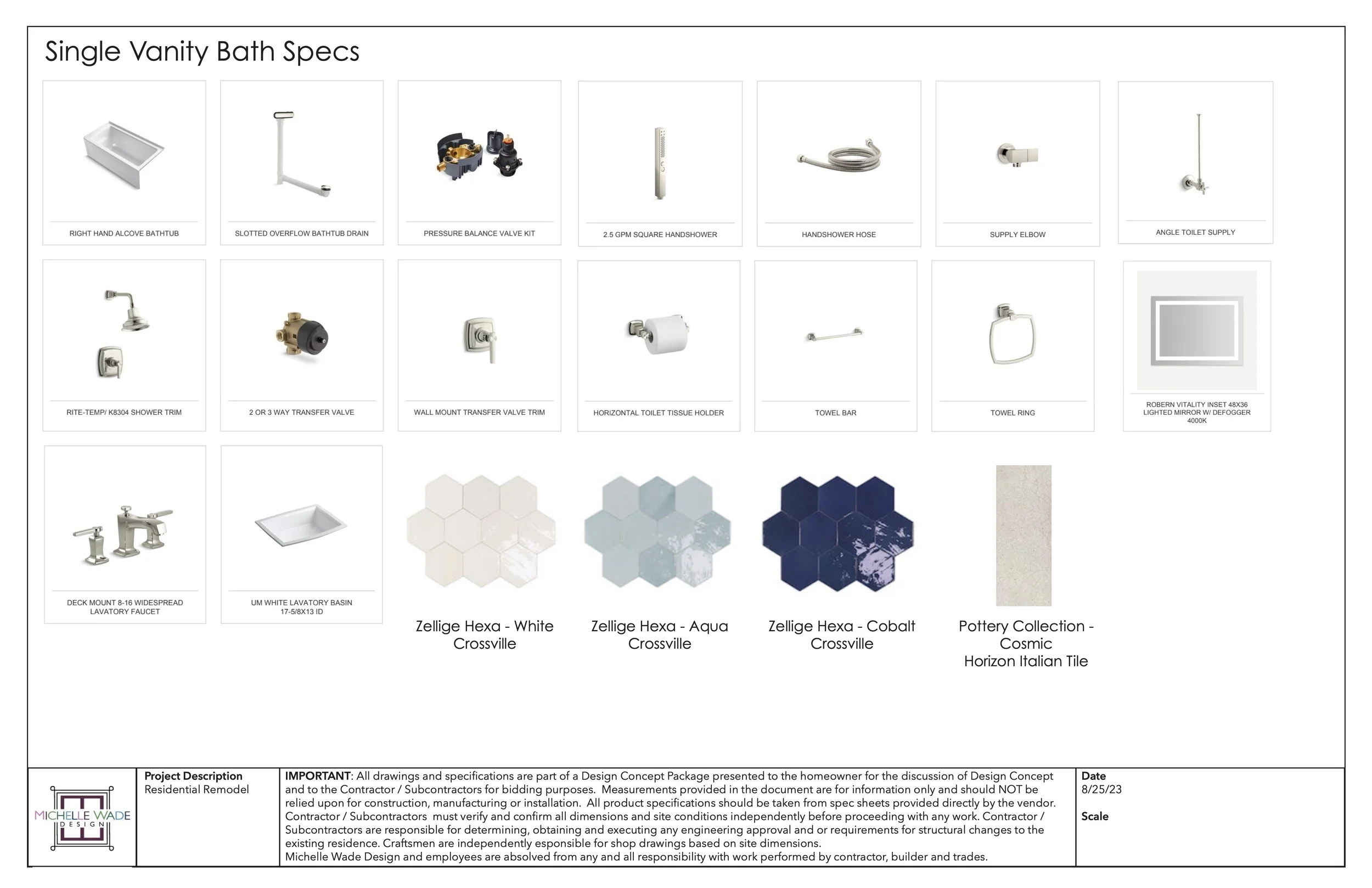 Michelle Wade Design | Specs
