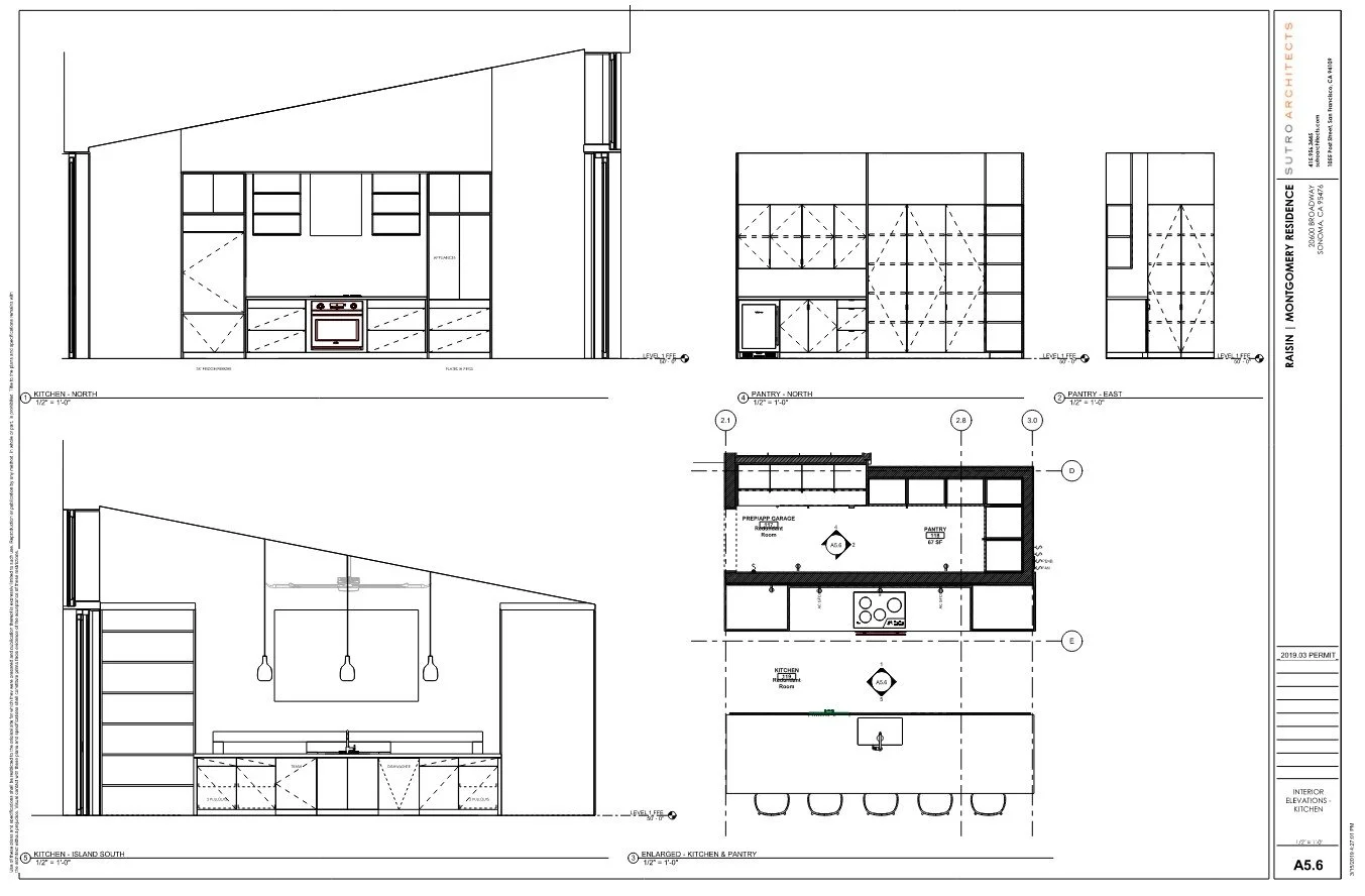 Sutro Architects | Residential Plans and Elevations
