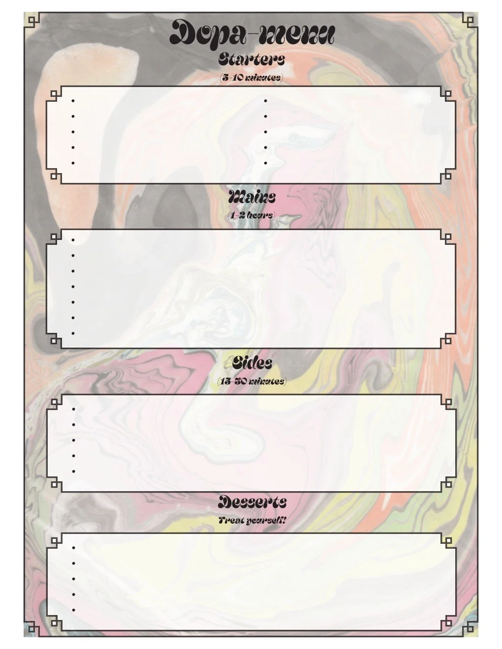 Dopa-menu Template, Example and How-To Guide