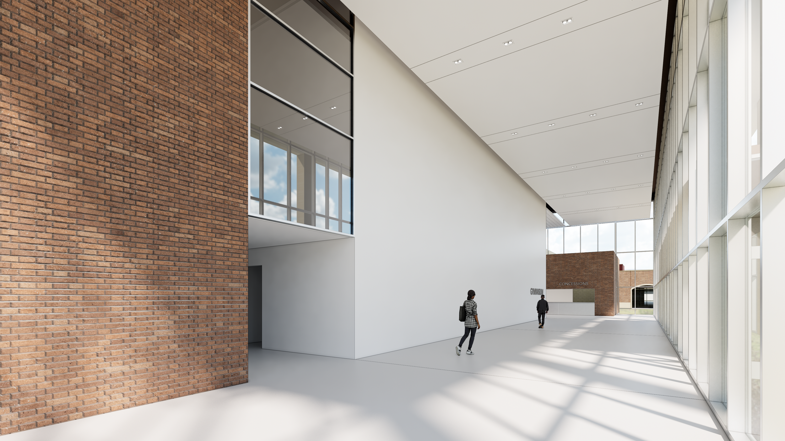 Perkins&Will | School Gym Render
