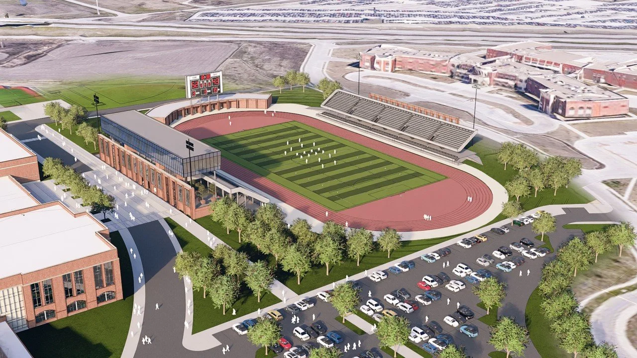 Perkins&Will | School Stadium Render
