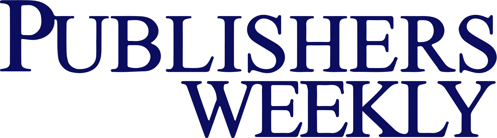 Logo for Publisher's Weekly in dark blue text