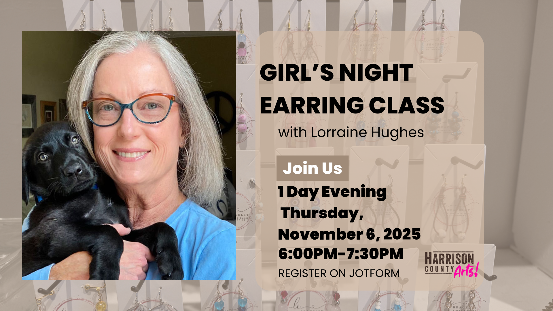 Girl's Night Earring Class with Lorraine Hughes