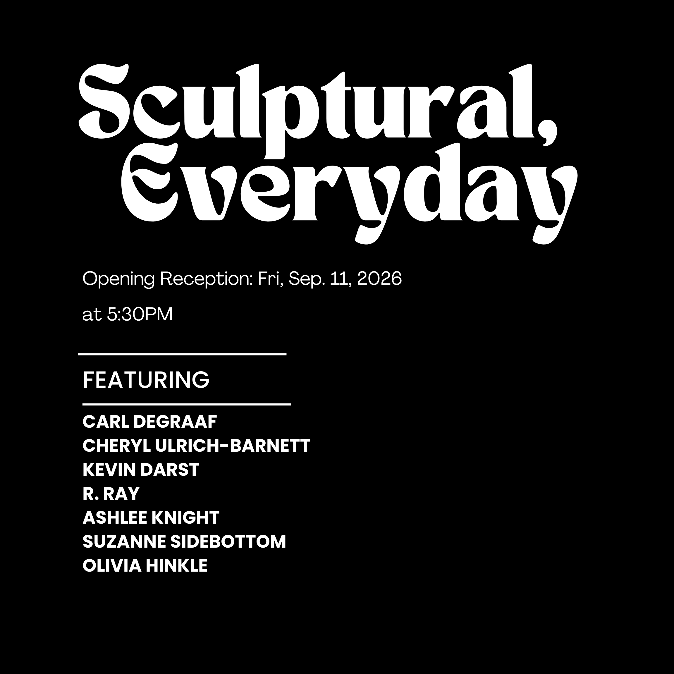 Sculptural Everyday, Group Ceramic Exhibition