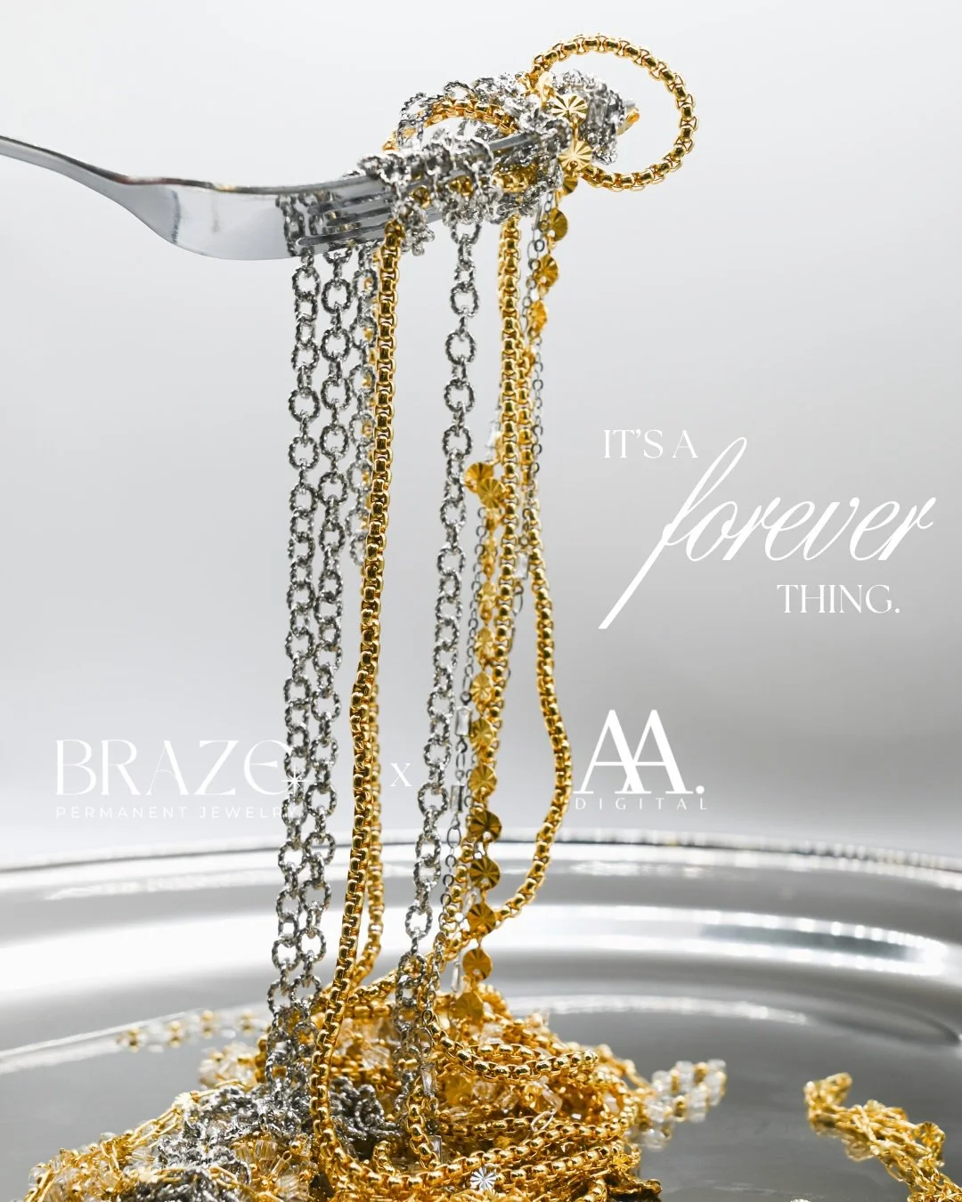 ON TODAY&rsquo;S MENU: BRAZE X AA DIGITAL CREATIVE BRAND SHOOT. Served to you on gold &amp; silver platters 🍽️ 

Let&rsquo;s get you the creative content your brand is craving. Visit AADigitalStudios to reserve your slot today. ✨