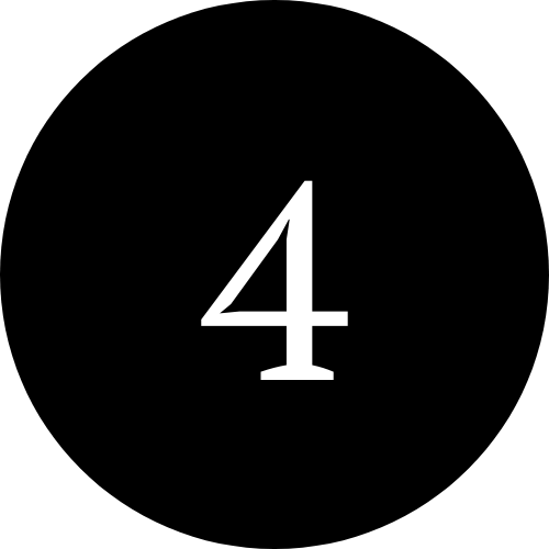 Black background with a white number 4 in the center.