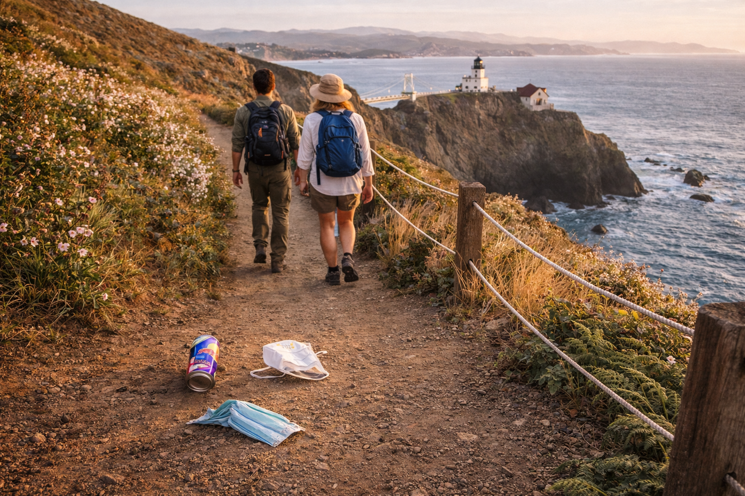 Leave No Trace on Coastal Trail to Point Bonita (Marin Headlands)