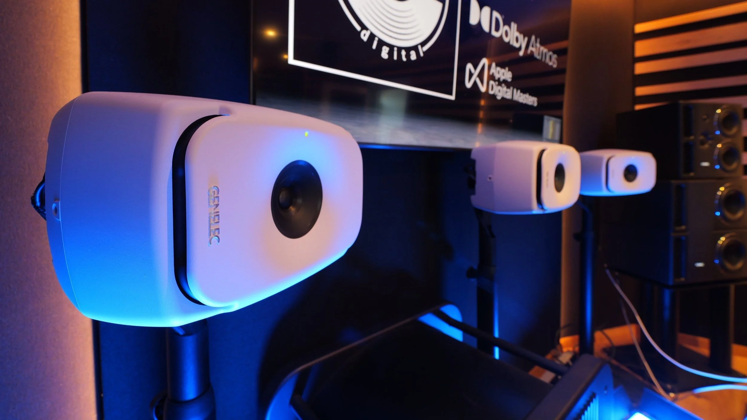 Longplay Studios Genelecs DOLBY ATMOS monitoring