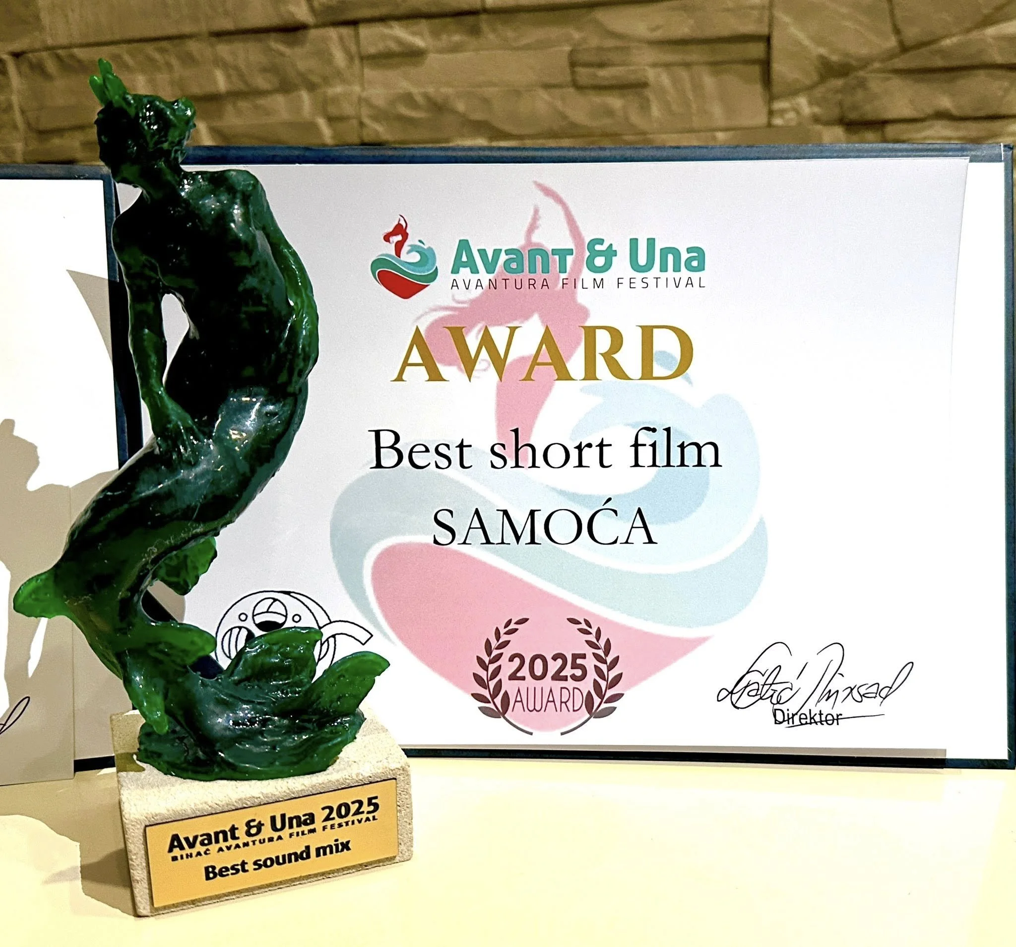 AVANT & UNA Film Festival 2025 – Winner of the Best Short Film and Best Sound Mix Awards