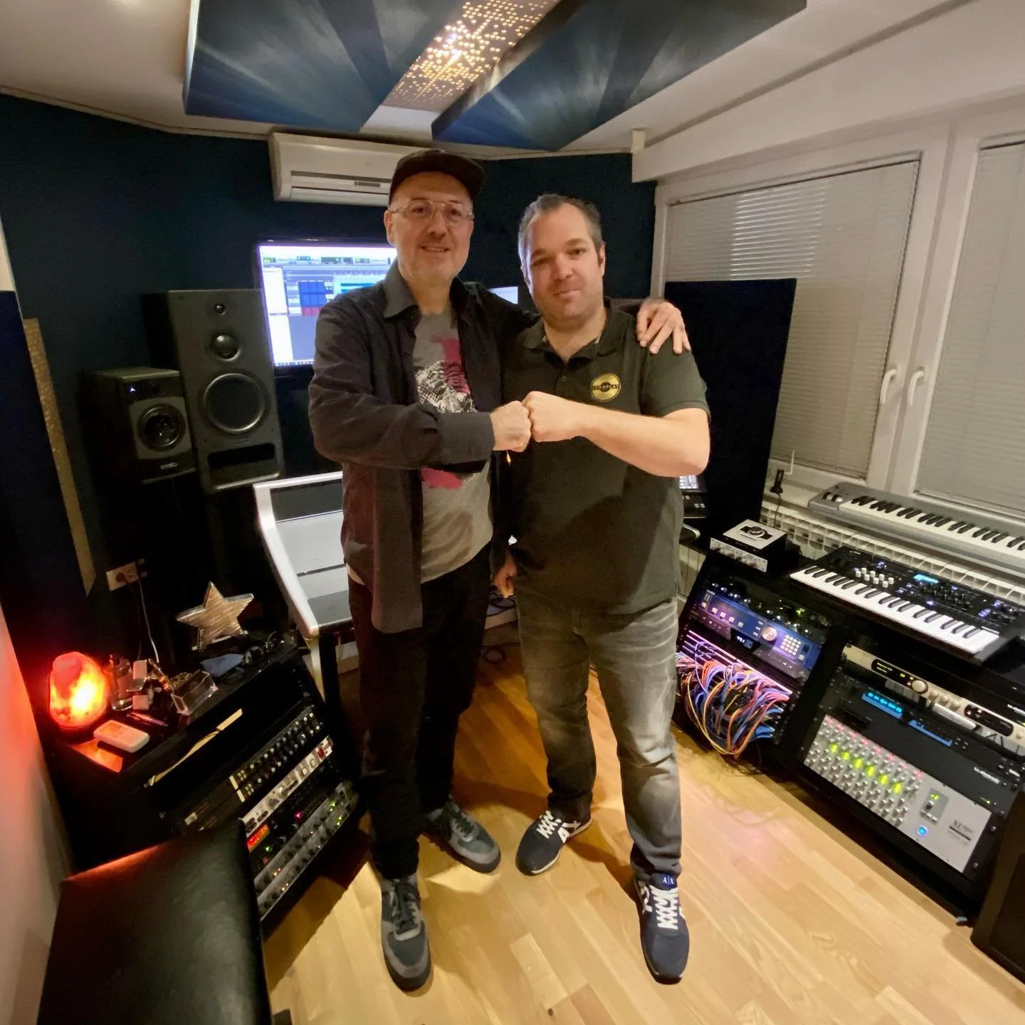 Legendary Croatian singer Siniša Vuco visiting Longplay Studios