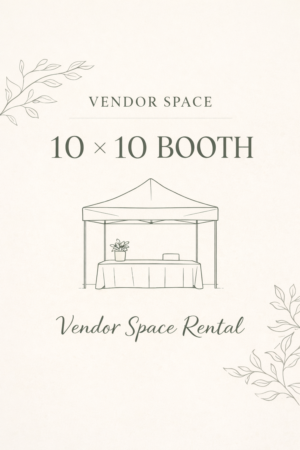 Vine & Branch Vendor Booth 10x10