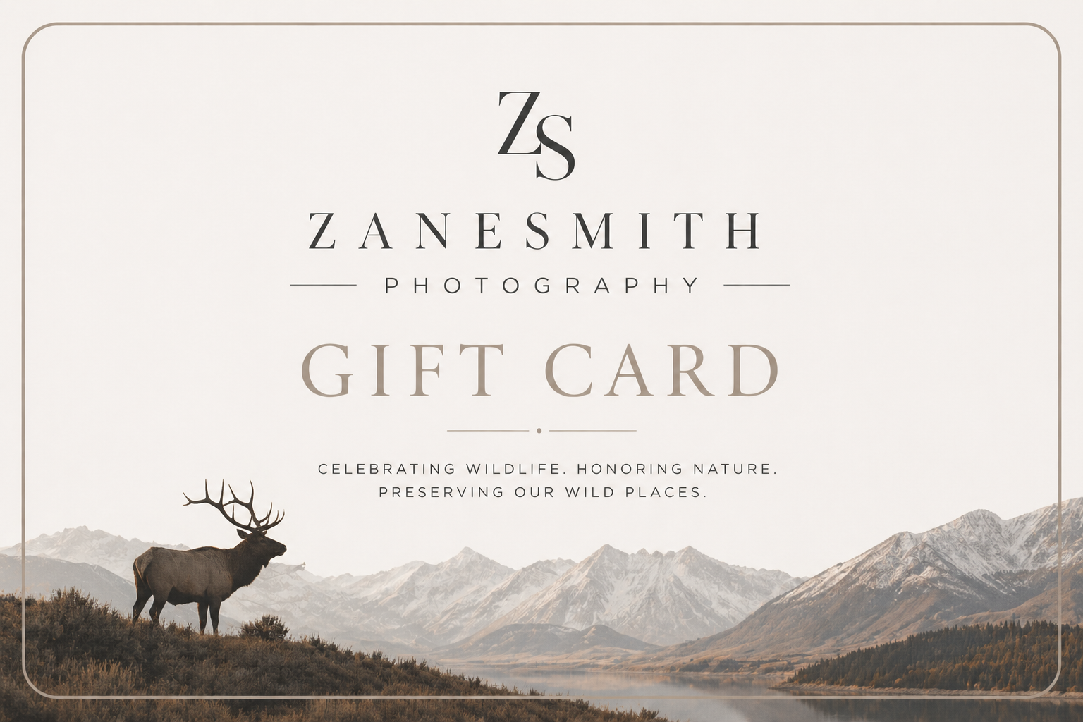 Zane Smith Photography Gift Card