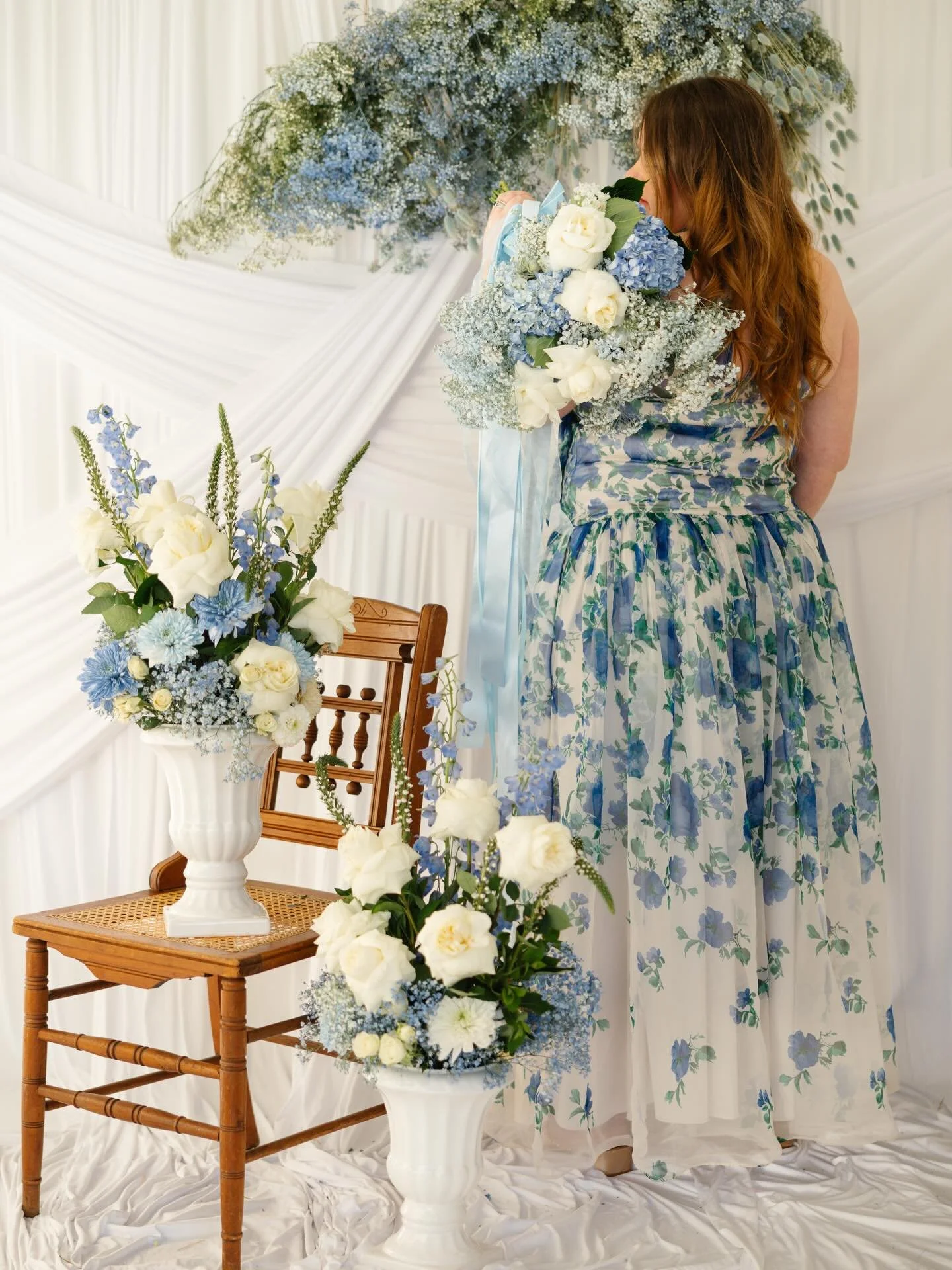 Hi, I&rsquo;m Lindsay - the florist behind Fever Dream. 

I&rsquo;ve always been drawn to creating spaces and scenes that feel like you&rsquo;ve stepped into another world - and lately, I can&rsquo;t stop dreaming in sky blue and white. There&rsquo;s