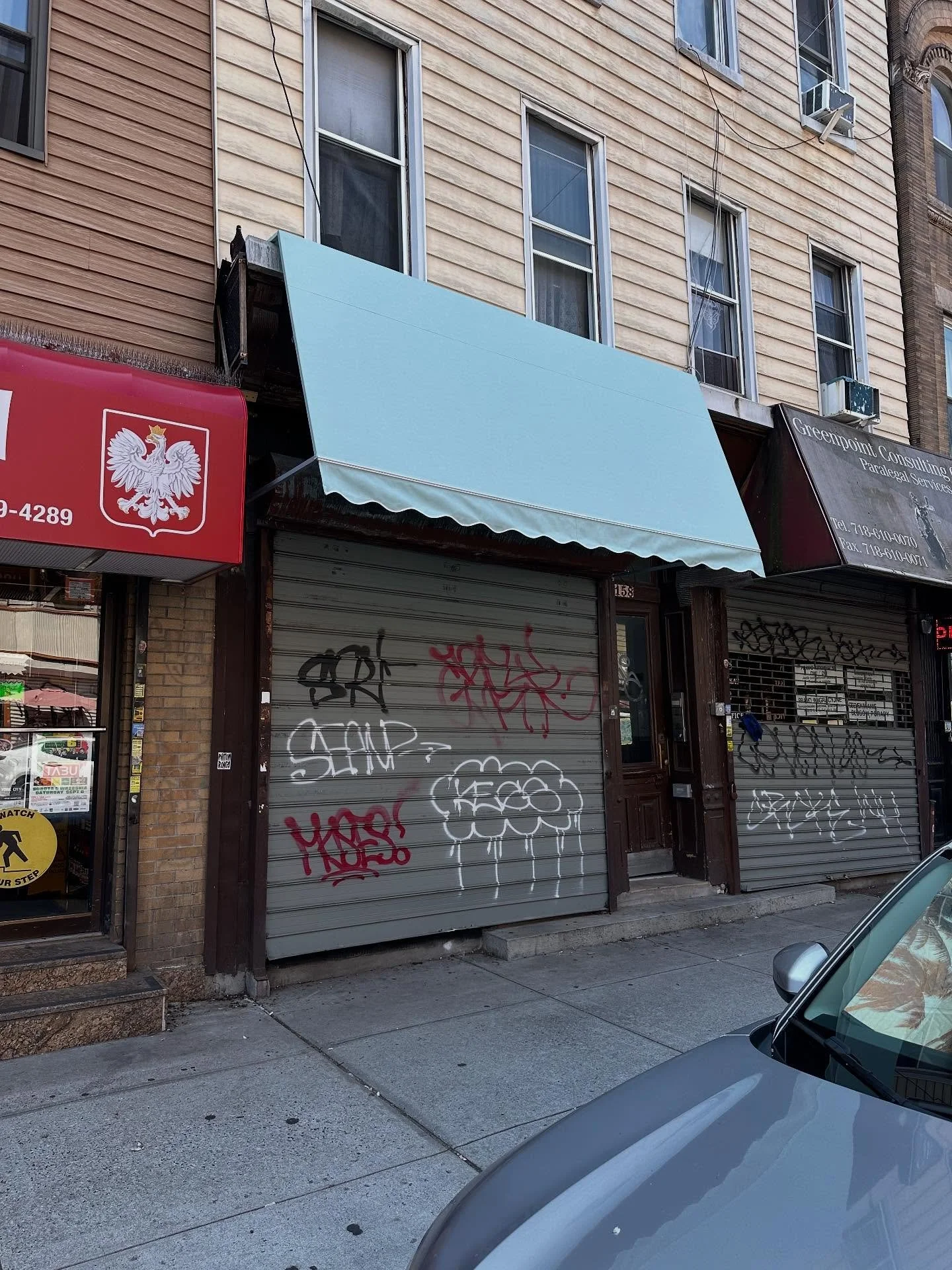 #GLASigns #Awning #Seablue #NYC #BK