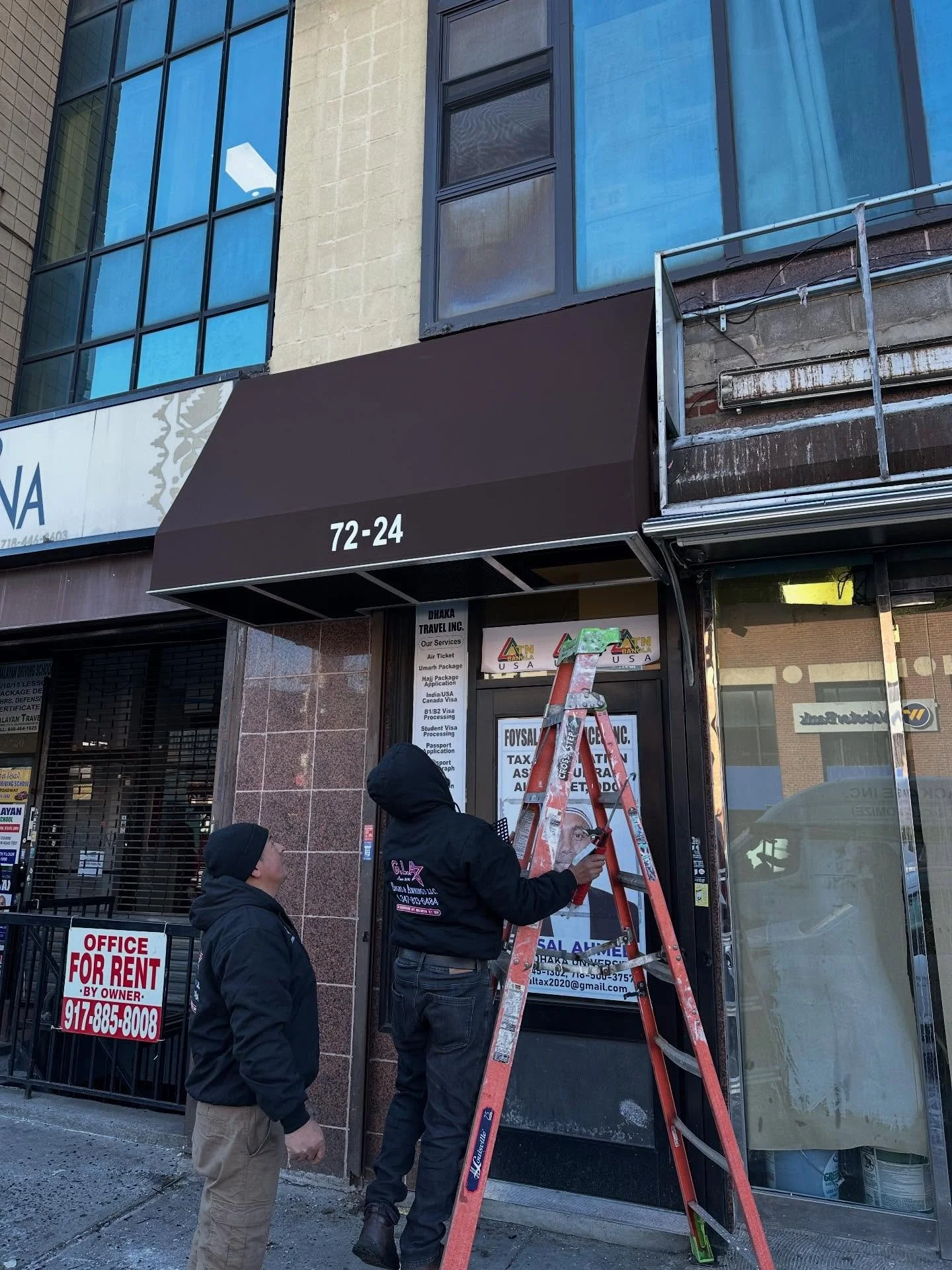 #GLASigns #Awning #Queens #NYC #❄️