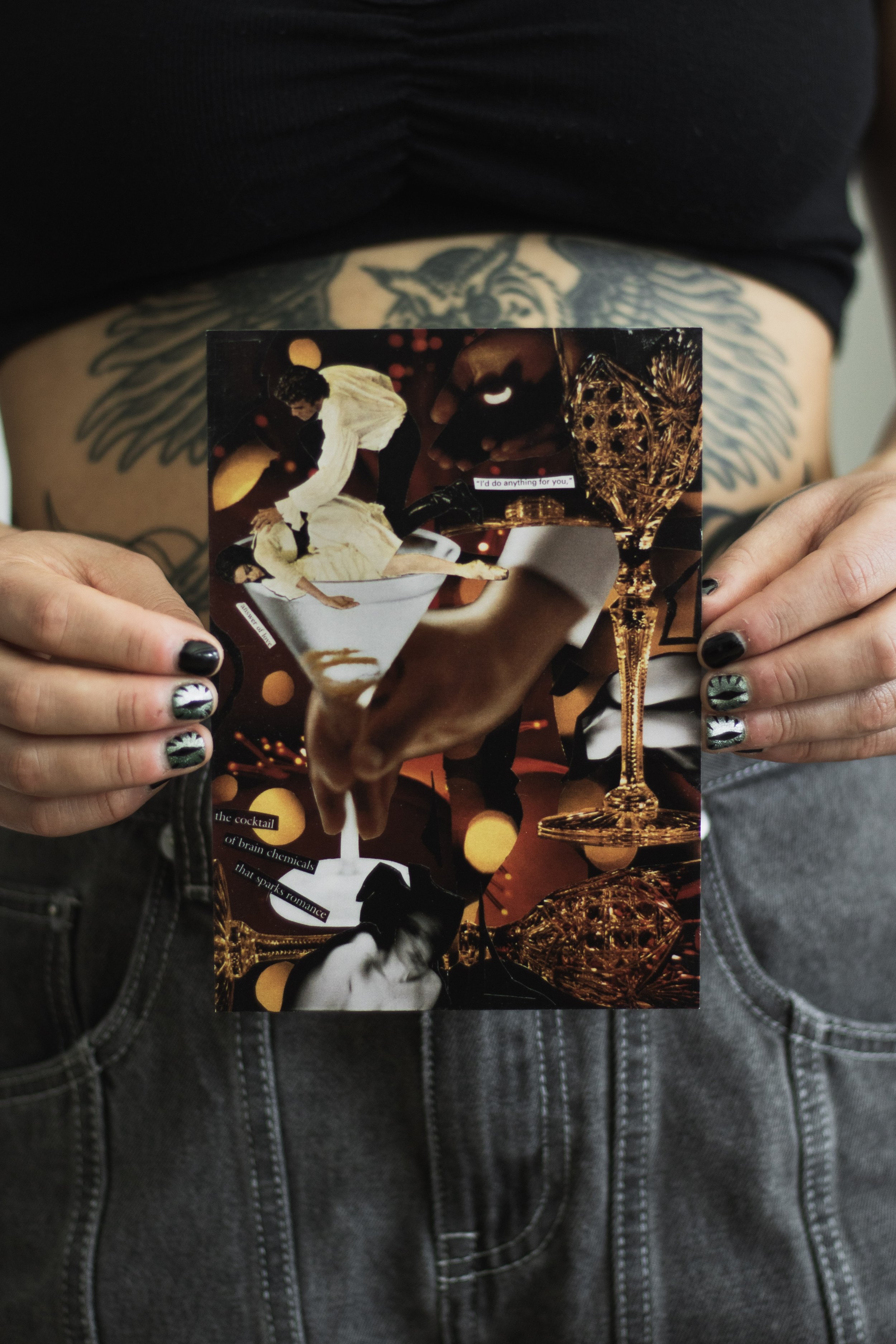 love/intoxication postcard