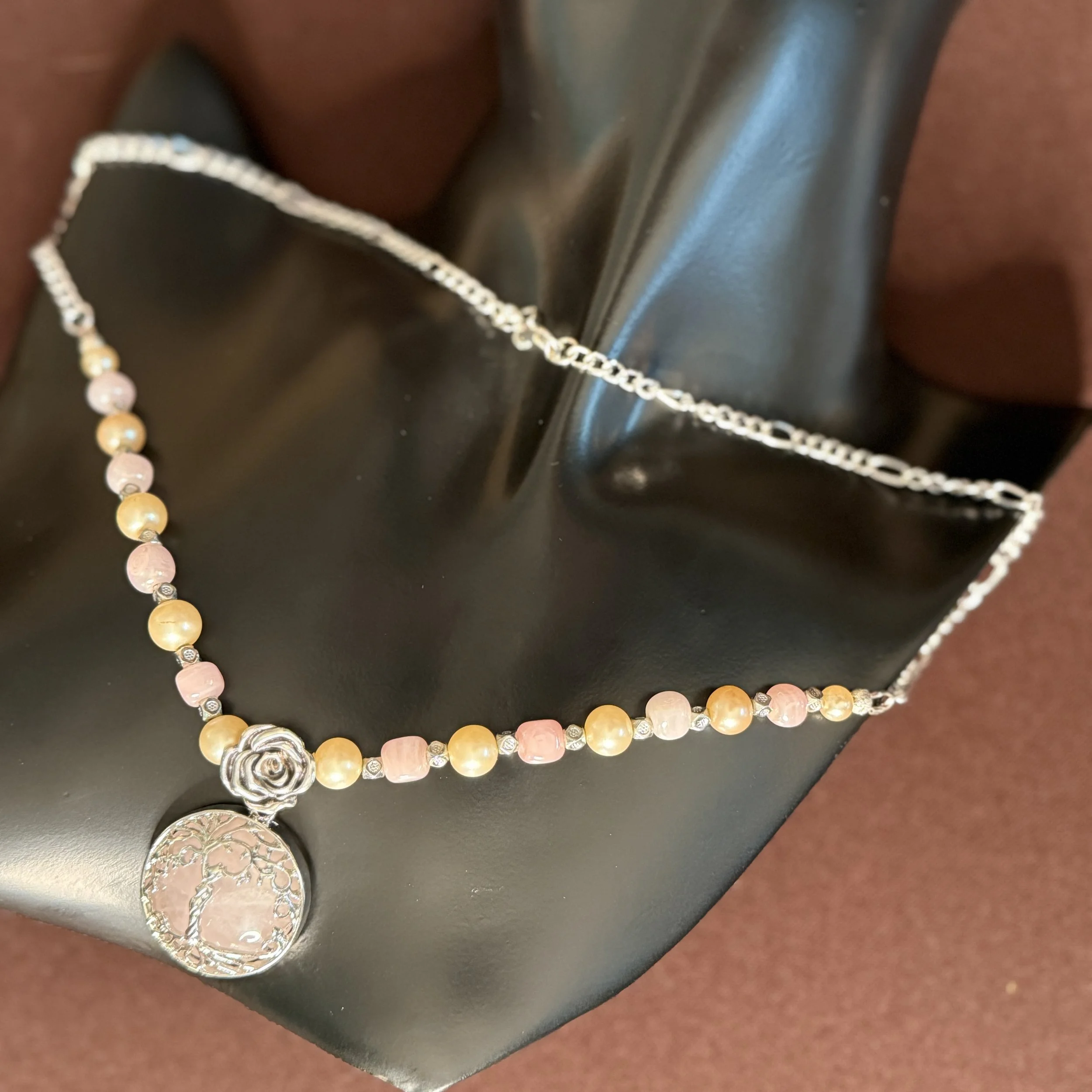 Rose Quarts tree of life.