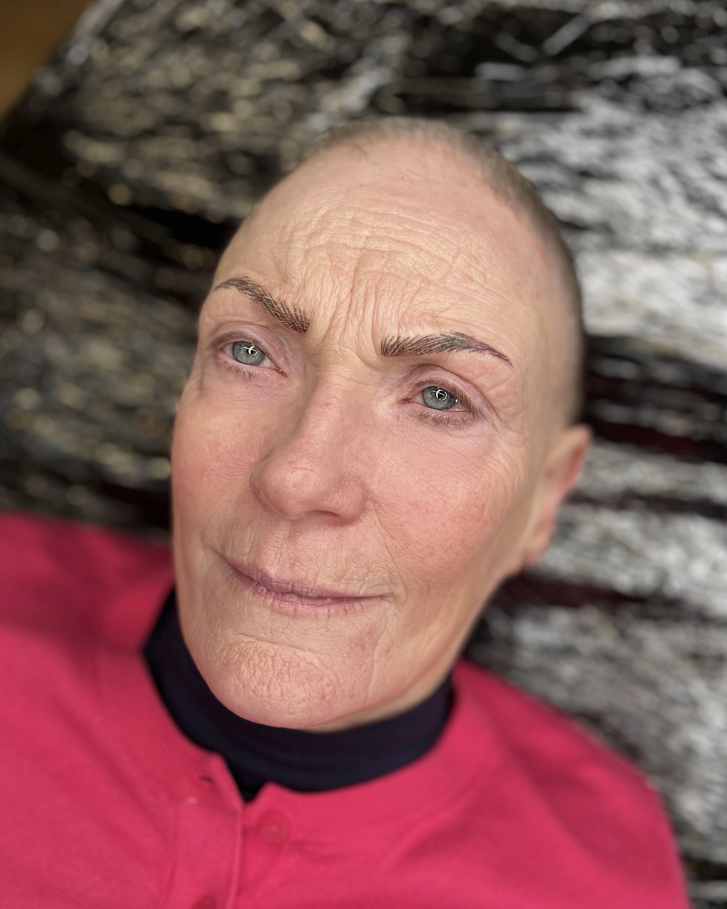 My clients new nano brows frame her features perfectly adding structure and balance to her face #framing #eyebrows #machine #hairstrokes # pmu