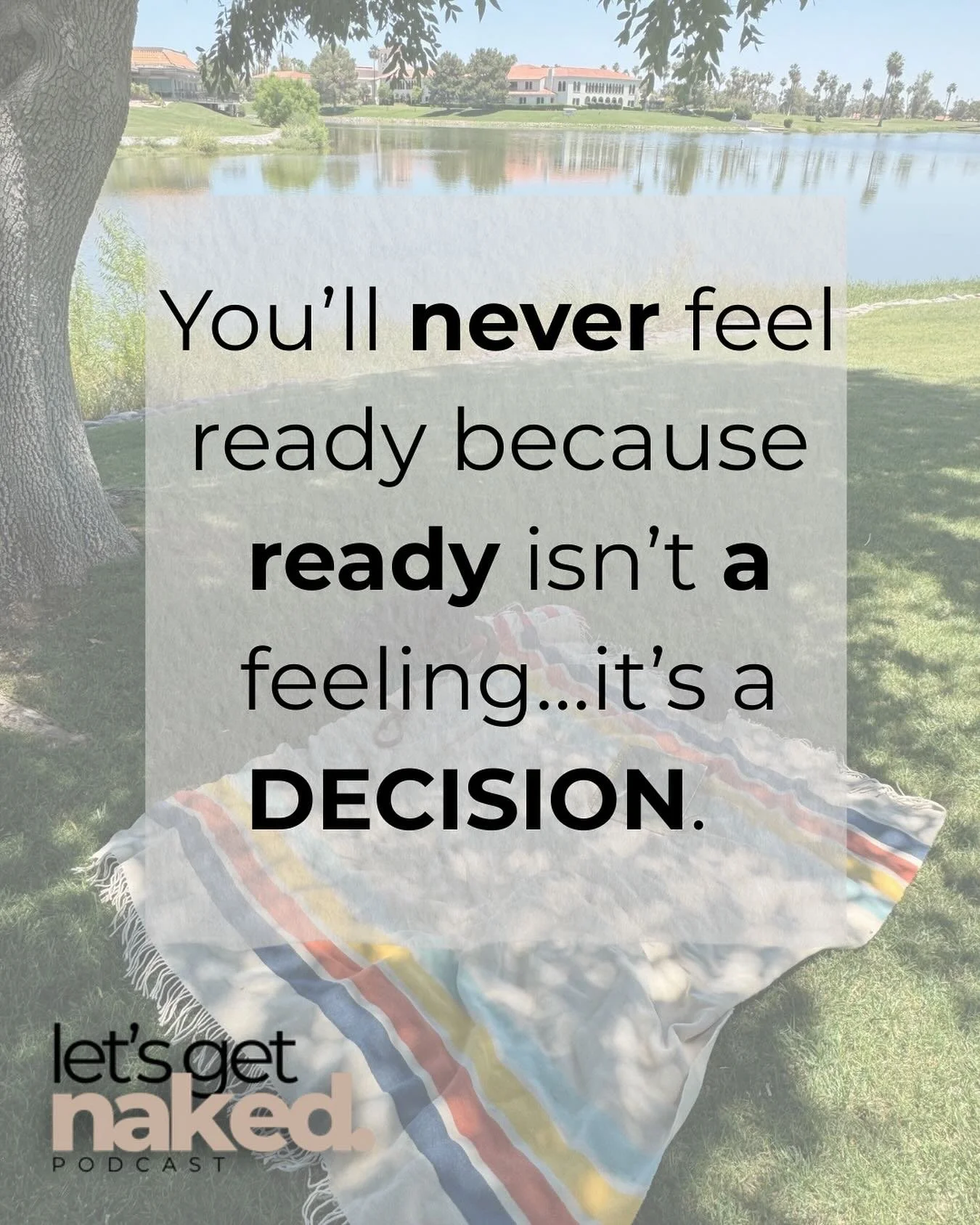 We wait for confidence.
We wait for clarity.
We wait for the perfect timing, the perfect plan, the perfect version of ourselves&hellip;

But ready isn&rsquo;t something that shows up and taps you on the shoulder.
It&rsquo;s something you CLAIM.

The 