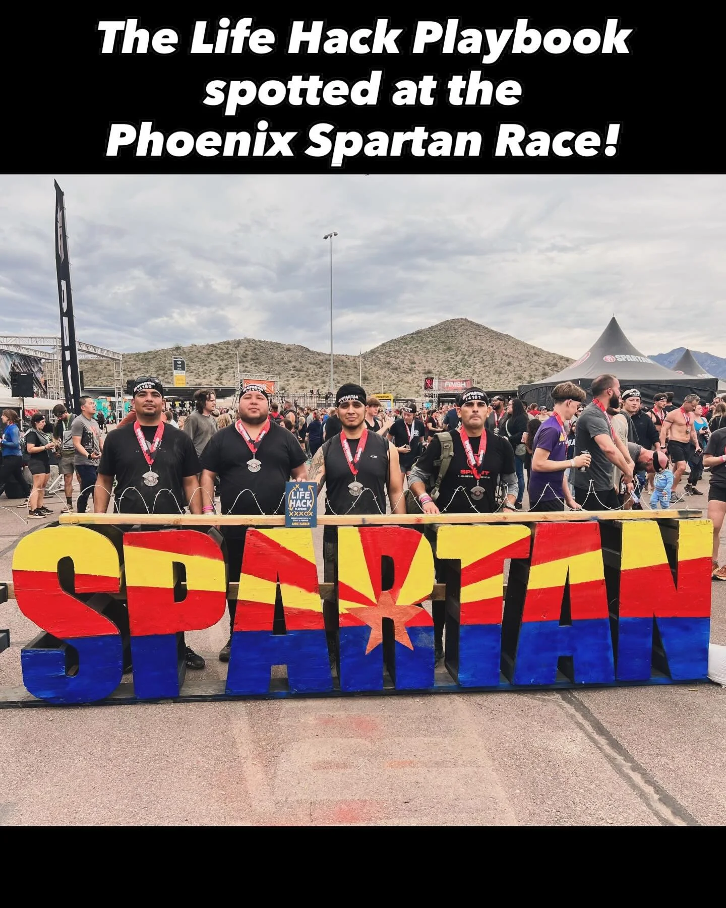 Proof that personal growth isn&rsquo;t always comfortable or clean. Sometimes it&rsquo;s sweaty, messy, muddy, and earned one obstacle at a time. 

Life hacks look good at the finish line too. @spartanrace 

#TheLifeHackPlaybook #MindsetMatters #Pers