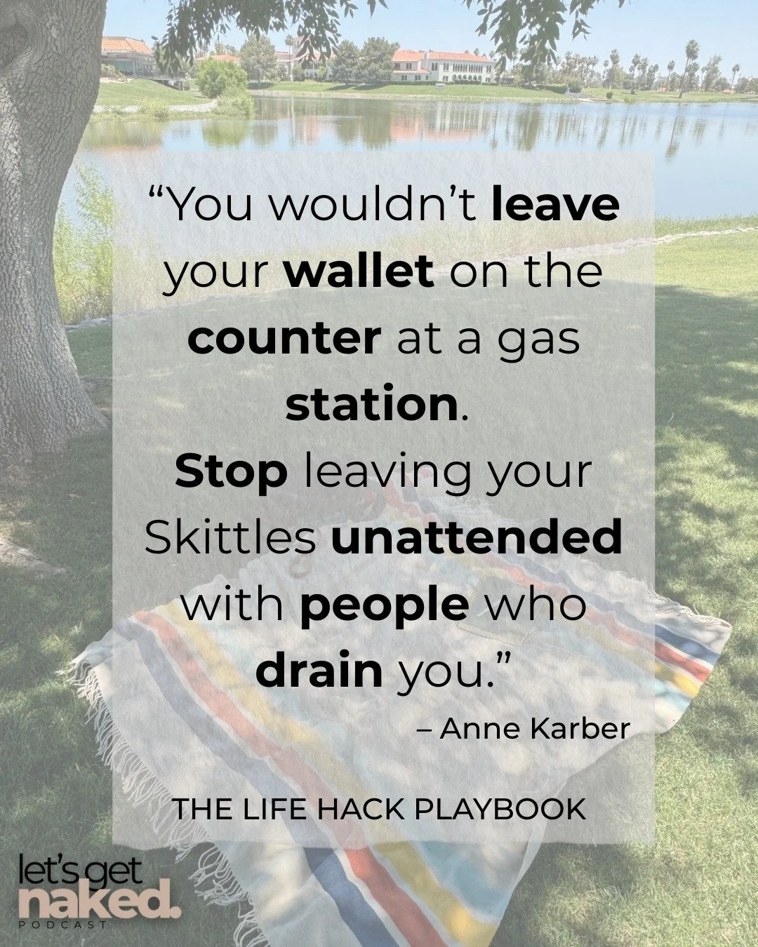 If they cost you your peace, they&rsquo;re too expensive.

Protect your Skittles. AKA protect your energy. Skittles=Energy. 

#LetsGetNakedPodcast #ProtectYourEnergy #SavageSelfAwareness #SkittlesEqualEnergy #TheLifeHackPlaybook