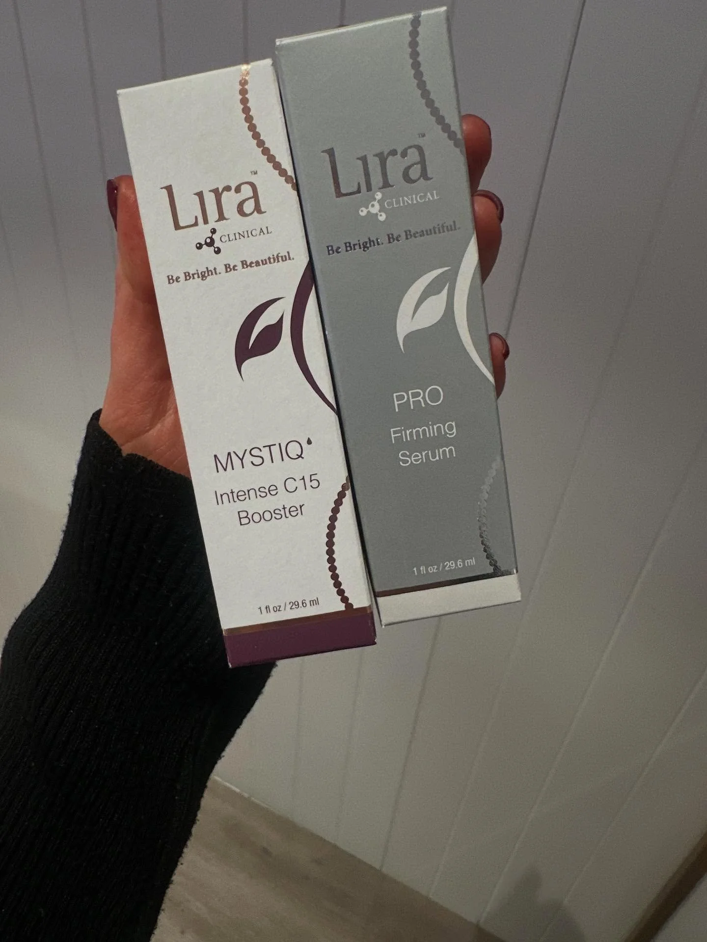 Skin Prep = Skin Power 

These are my go-to Lira Clinical power serums for next-level skin results 👇🏻

💧 Mystiq Intense C15 Booster &ndash; Brightens, boosts collagen &amp; gives the skin that healthy glow
💎 Pro Firming Serum &ndash; Targets fine