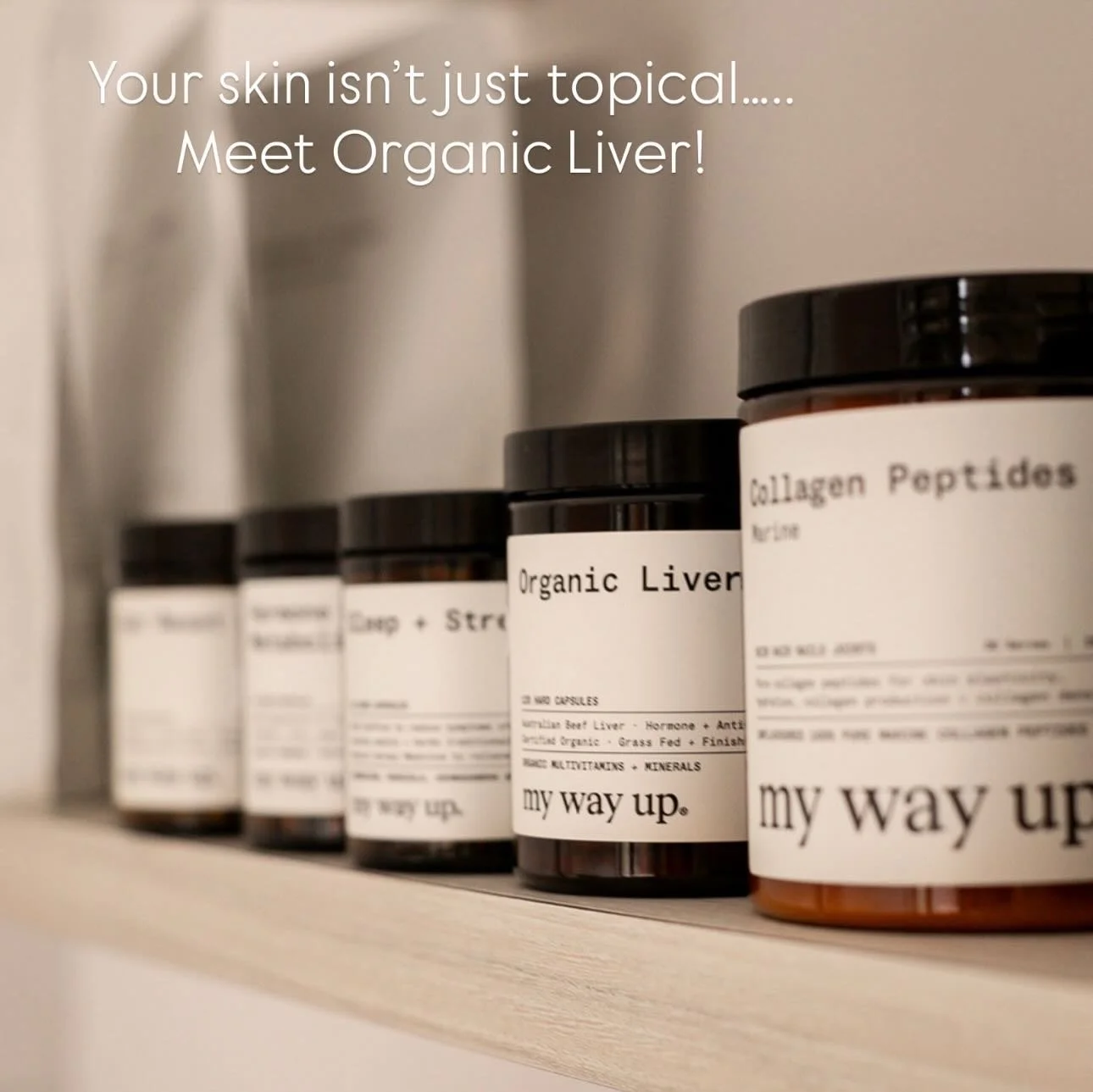 If your skin isn&rsquo;t improving&hellip;
it might not be your moisturiser.

It might be your minerals.

We now stock @mywayupofficial Organic Liver a whole-food source of naturally occurring iron and B-vitamins to support your body from the inside 