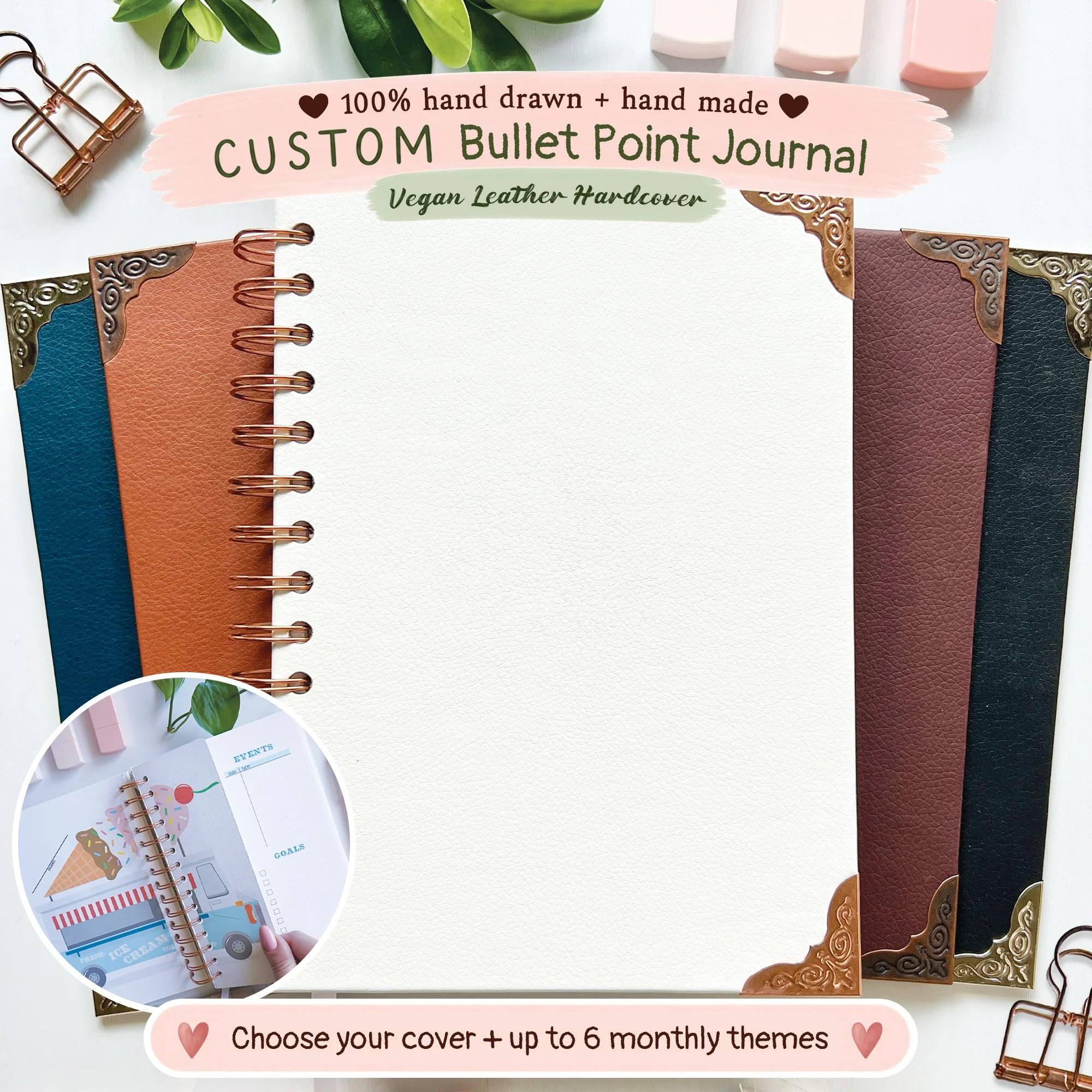 Premade Custom Bullet Point Journal