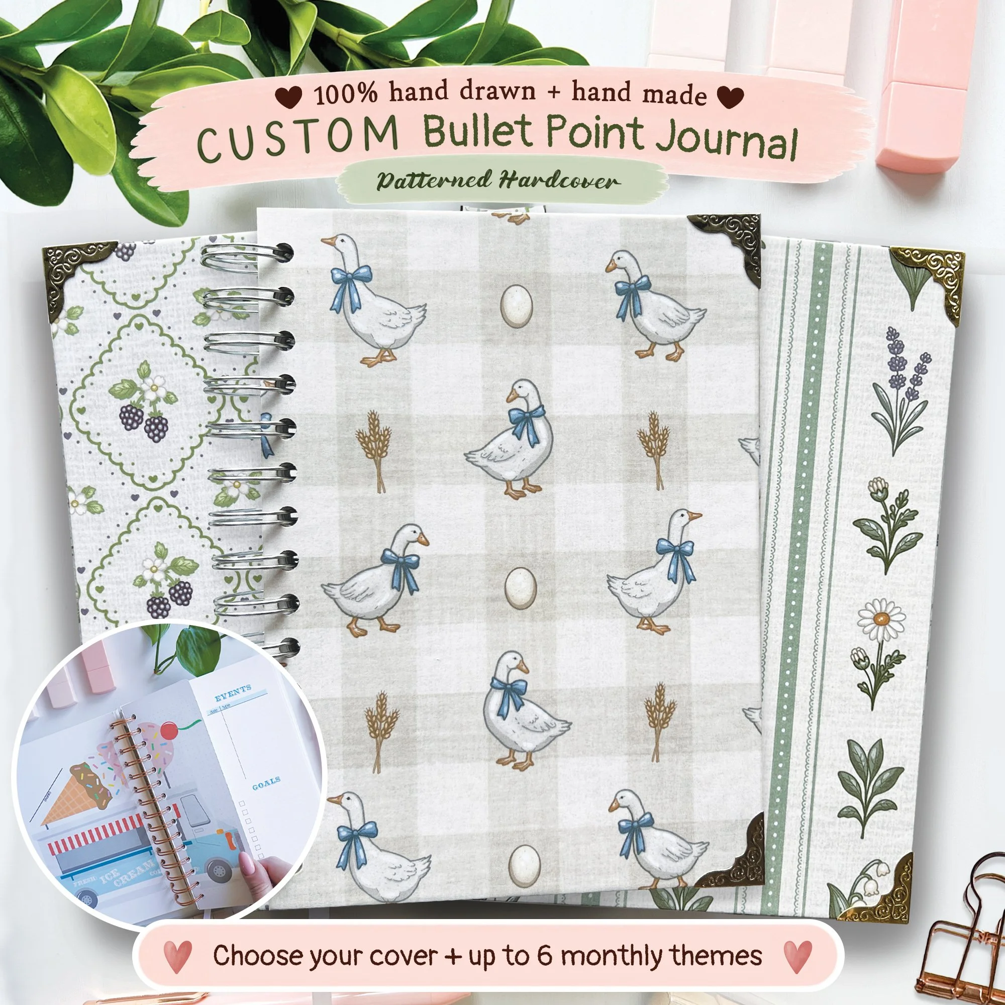 Custom Premade Bullet Point Journal